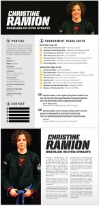 Brazilian Jiu-Jitsu Athlete Sponsorship Resume Graphic Design